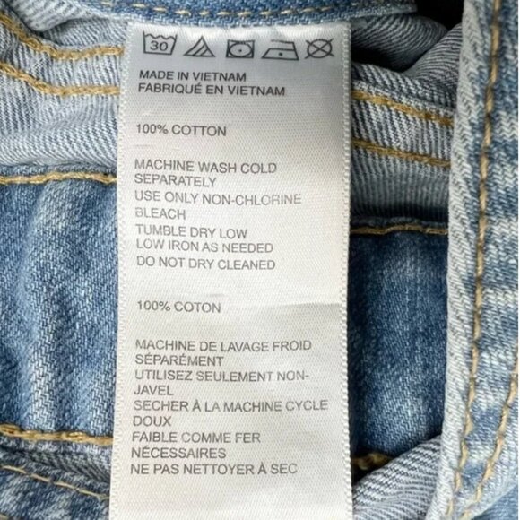 BDG Urban Outfitters LINDA denim jean shortall overall blue 26 - Picture 15 of 15